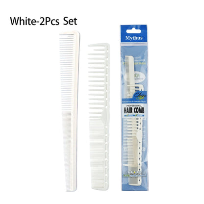 2pcs Set Professional Barbershop Hairdressing Dense Teeth Comb