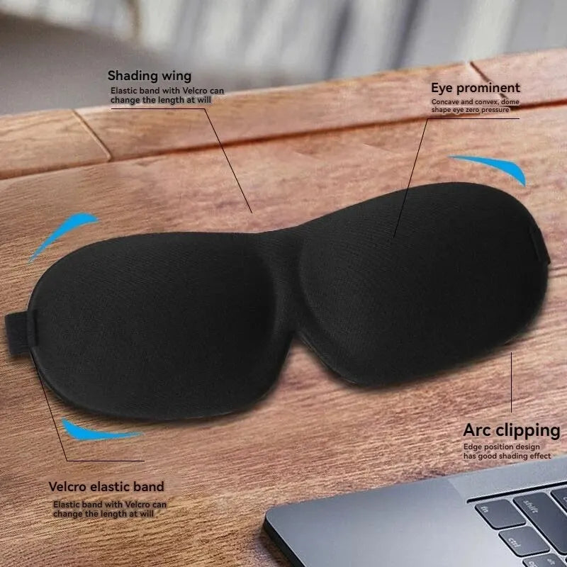 3D Non-Marking Three-Dimensional Eye Mask Without Nose Simple Solid