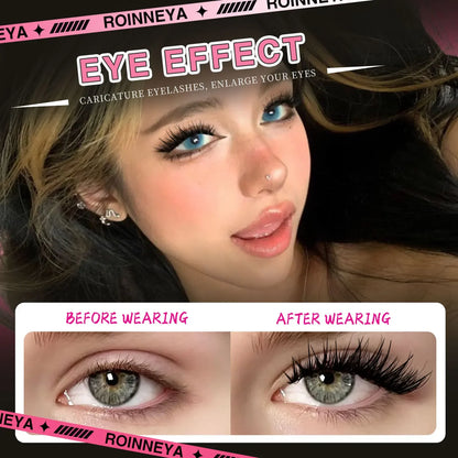 Veltrinay Manga Lashes Fluffy Soft 3D Mink False Lashes Wispy Soft