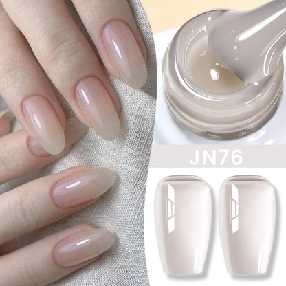 BORN PRETTY 83 Colors 10ml Jelly Nude Gel Nail Polish Autumn Amber