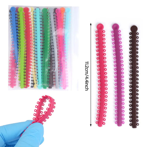 1000PCS Dental Ligature Ties  Elastic Ring Rubber Tie O Ring For Teeth
