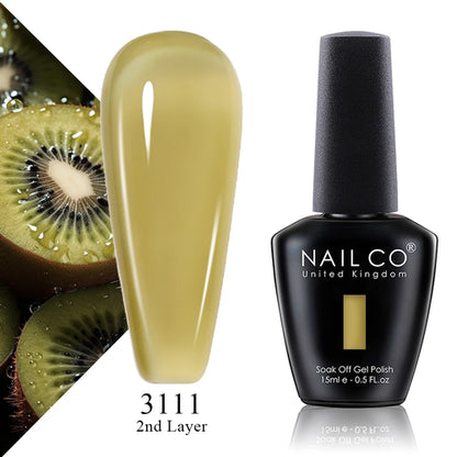NAILCO 15ml Translucent Color Gel Nail Polish Vernis Semi Permanent UV