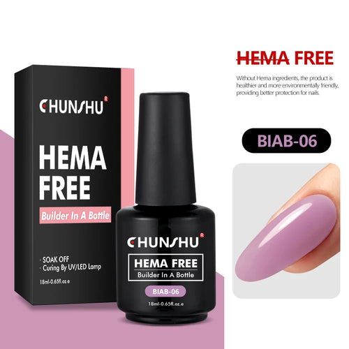 CHUNSHU Hema FREE Construction UV Gel 18ml Builder Nail Gel In A
