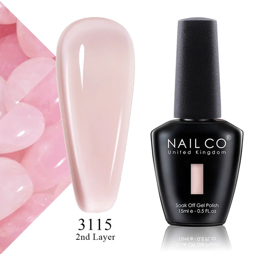 NAILCO 15ml Translucent Color Gel Nail Polish Vernis Semi Permanent UV
