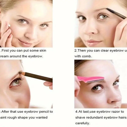 3/5/6/10/12 Piece Multi-Purpose Eyebrow Shaver Set - Gentle Facial