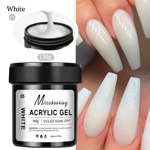 15/30g Quick Builder Nail Gel White Nude Pink Clear Nail Art Extension