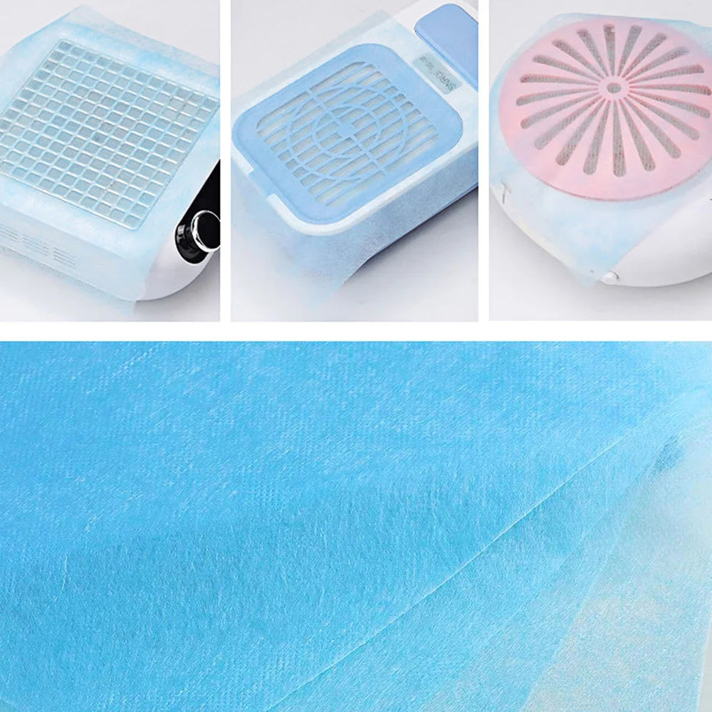 100Pcs Nail Vacuum Clean Collector Filter Paper Set 20*24cm Dustproof