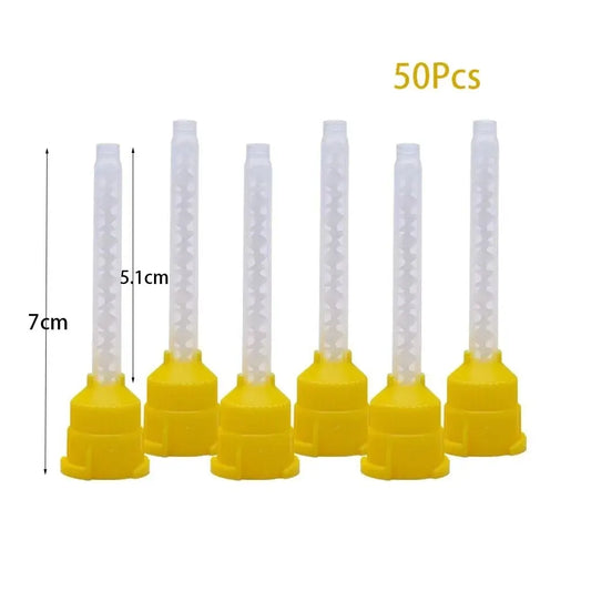 50Pcs Dental Mixing Tips Tubes Disposable Nozzles Head Impression
