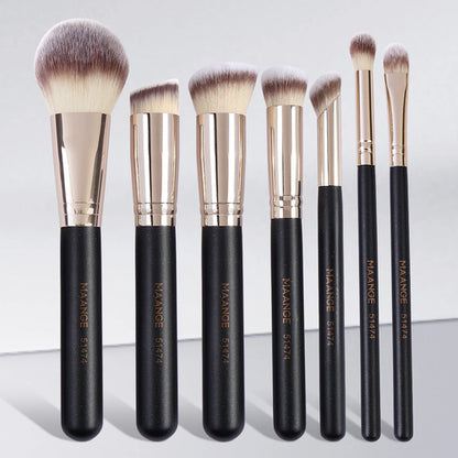 MAANGE 7pcs/set Makeup Brushes for Cosmetic Foundation Powder