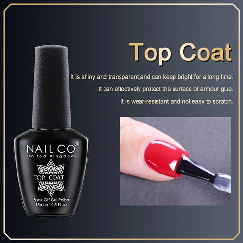 NAILCO 15ml Translucent Color Gel Nail Polish Vernis Semi Permanent UV