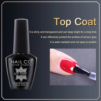 NAILCO 15ml Translucent Color Gel Nail Polish Vernis Semi Permanent UV