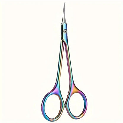 Stainless Steel Curved Tip Thin Blade Cuticle Scissors Nail Clippers