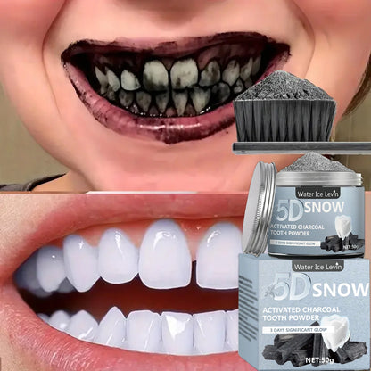 Bamboo Charcoal Teeth Whitening Powder - Natural Whitening and Deep