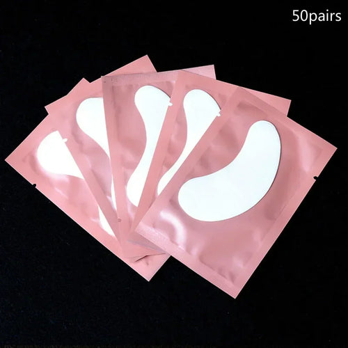 50Pairs Eyelash Pad Gel Patch Grafting Eyelashes Under Eye Patches For
