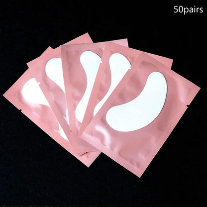 50Pairs Eyelash Pad Gel Patch Grafting Eyelashes Under Eye Patches For