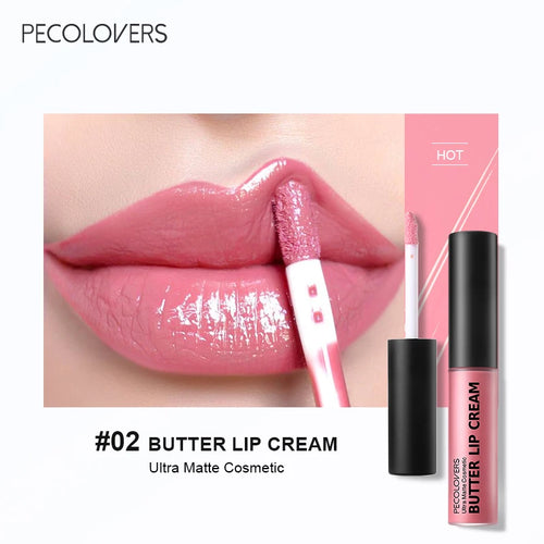 1PC Butter Gloss Non-Sticky Lip Gloss Long Lasting Nude Lip Makeup