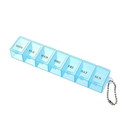Mini Portable Transparent Medicine Box Waterproof Week-long
