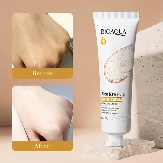 Rice Hand Cream Volumizing Rejuvenating Nourishing Moisturizing