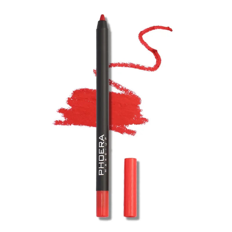 Waterproof Matte Lipliner Pencil Sexy Red Contour Tint Lipstick Lasting Non-Stick Cup Moisturising Lips Makeup Cosmetic 12Color