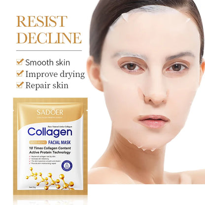 5/10/20/30pcs SADOER Collagen Face Mask Firming Moisturizing Repair