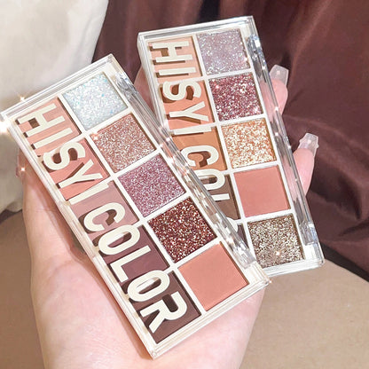 Star Rejuvenation Ten-Color Eye Shadow Pearl Matte Pink Pure Desire