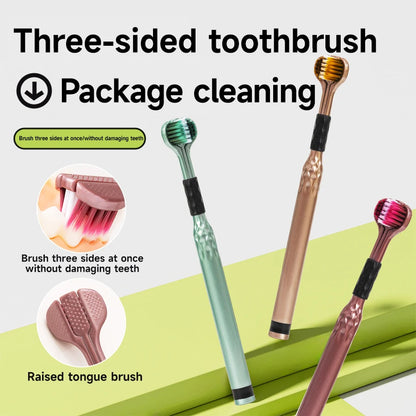 3D Manual Toothbrush 6pcs Three sided U-shaped Soft Toothbrush for