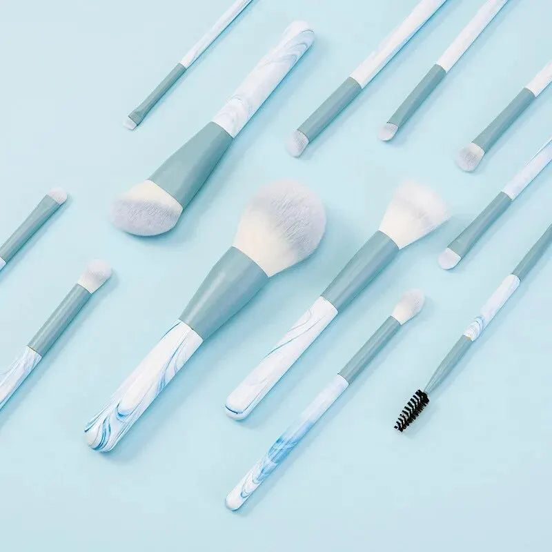 12PCS Makeup Brush Set Ultra Soft Powder Makeup Tools Beginner Point