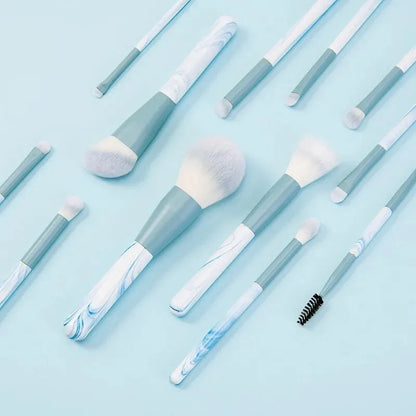 12PCS Makeup Brush Set Ultra Soft Powder Makeup Tools Beginner Point
