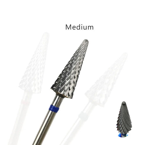 HYTOOS Cone Shape Nail Drill Bit Carbide Milling Cutter For Manicure