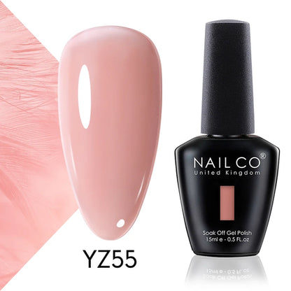 NAILCO 15ml Translucent Color Gel Nail Polish Vernis Semi Permanent UV