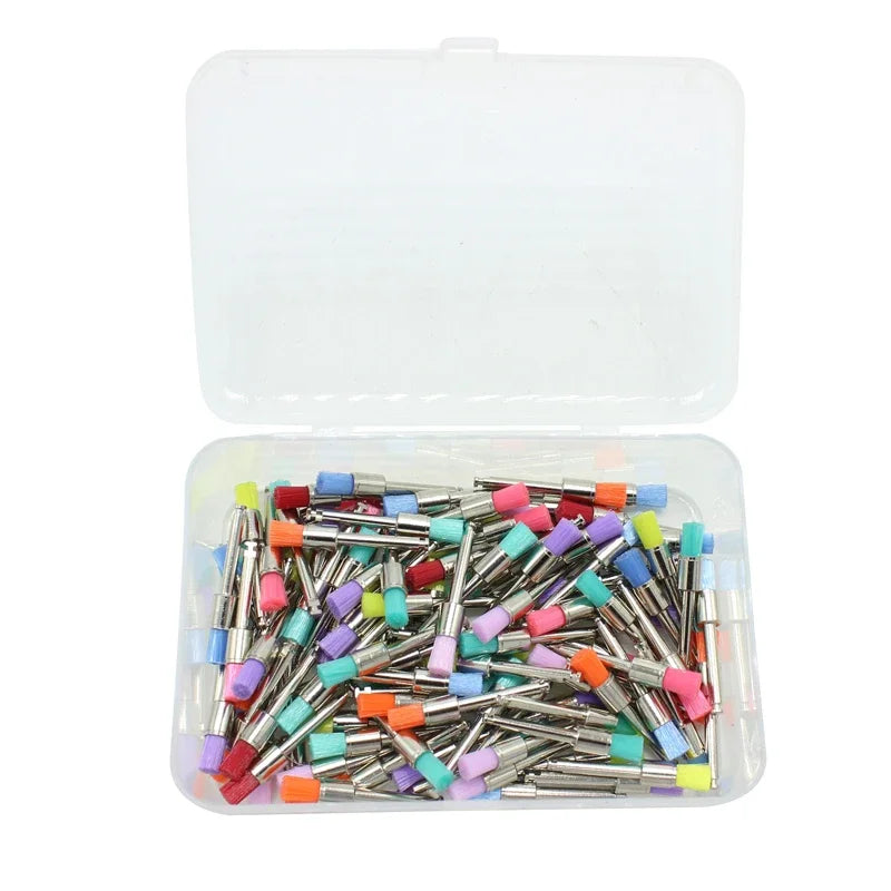 100pcs Dental Prophy Brushes Polishing Polisher Disposable Latch type