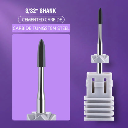 Ceramic Tungsten Carbide Nail Drill Bit Rotate Burr Milling Nail