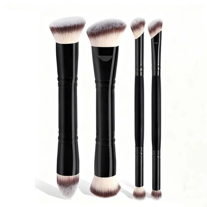 4pcs Basic Makeup Brushes Set With Box Dual-ended Foundations Powder