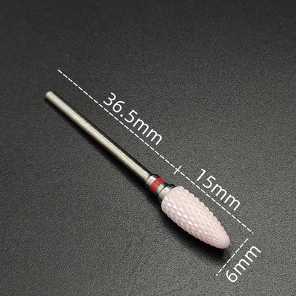 Ceramic Carbide Nail Drill Bit Rotate Burr Milling Nail Cutter Bits