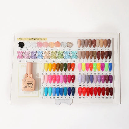 JR 9pcs 15ml gel nail polish set Including Red Pink Nude Gel Polish