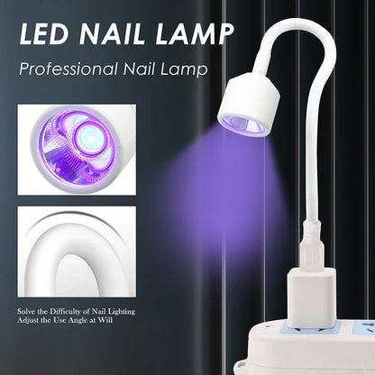 Mini Nail Dryer UV LED Nail Lamp Foldable USB Curing Lights Desk Lamp
