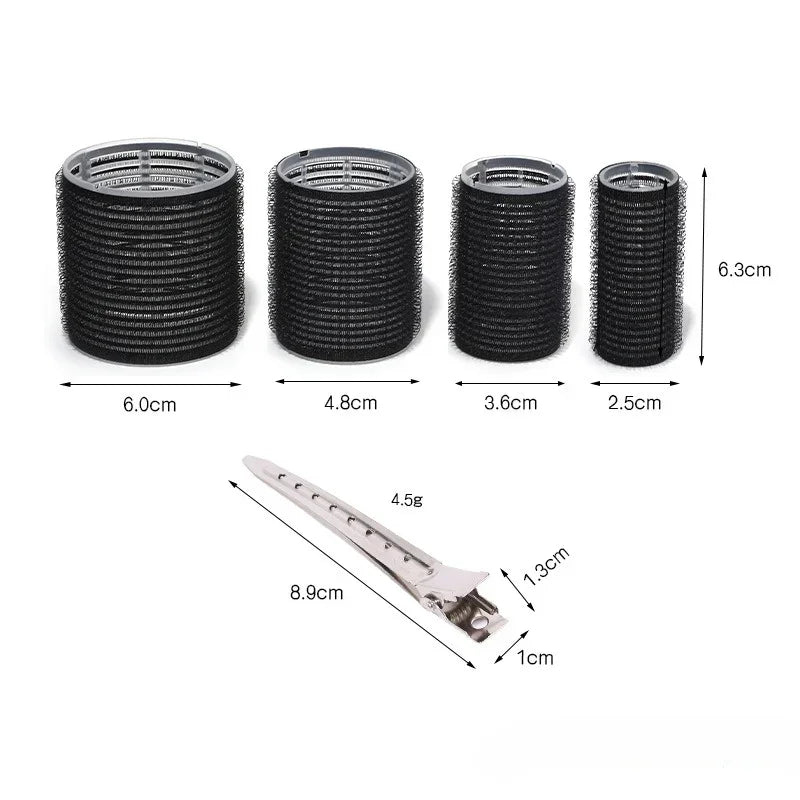 28pcs/Set Hair Roller Sets 18pcs Plastic Self Grip Hair Curlers 3