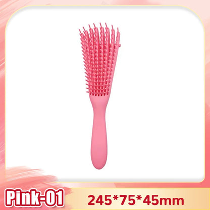Brush To Detangle And Massage The Scalp For Curly Hair 1PC.
