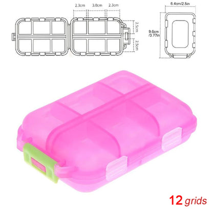 Tcare Portable Pill Case Folding Medicine Drugs Pills Capsule Tablet