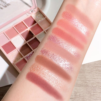25 Colors Eyeshadow Palette High Gloss Cement Grey Rose Brown Color