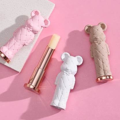 Beauty Glazed Bear Moisturizing Lipstick,Colored Lip Balm,Nourishing