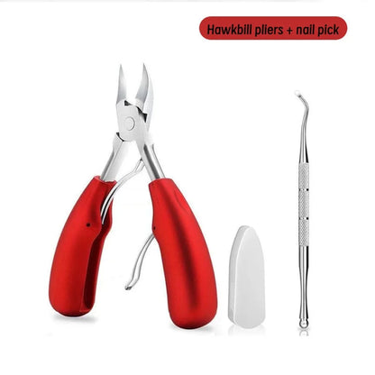 Nail Clippers Professional Hawkbill with Nail Pick Trimmer for Ingrown