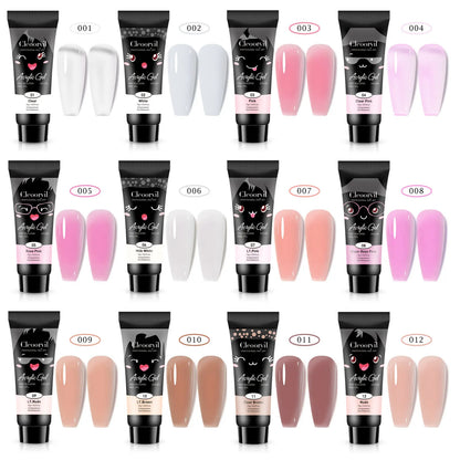 15ml Solid Extension Gel Nail Build Poly Nail Acrylic Gel Crystal