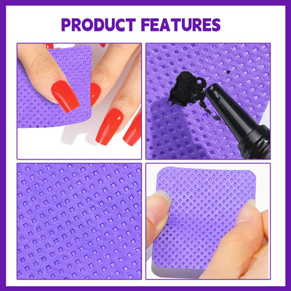 Lint-Free Nail Polish Remover Cotton Wipes UV Gel Tips Remover Cleaner