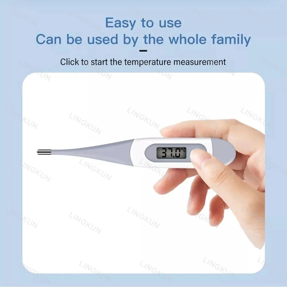 Thermometer for Adults, Soft Head Digital Oral Thermometer for Fever,