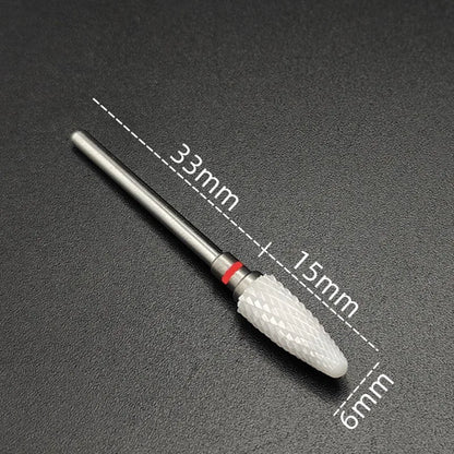 Ceramic Carbide Nail Drill Bit Rotate Burr Milling Nail Cutter Bits