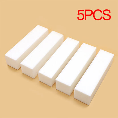 LINMANDA 5/20Pcs White Nail Buffer Block 4 Way Professional Nail Files