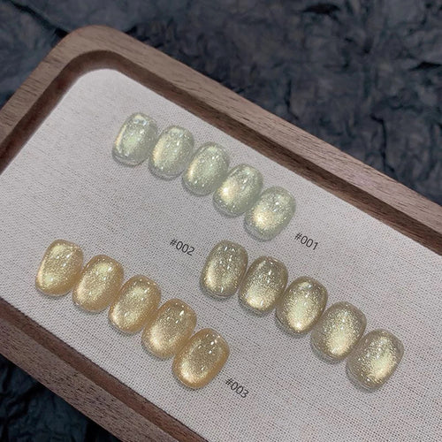 SHAKA 1-16pcs Flash Pure Lust Golden Light Heroine Cat Eye Gel Nail