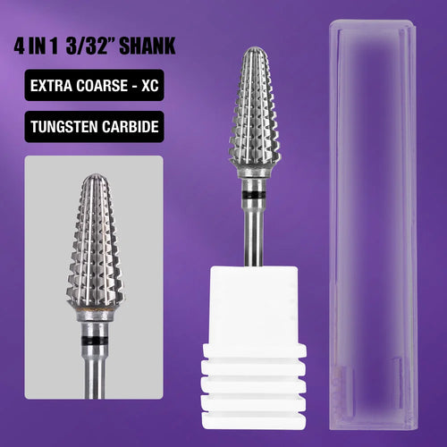 Ceramic Tungsten Carbide Nail Drill Bit Rotate Burr Milling Nail