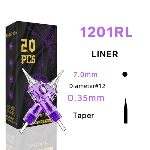 LASTJUDG Tattoo Needles 20PCS Disposable Tattoo Needles RL RS M1 RM